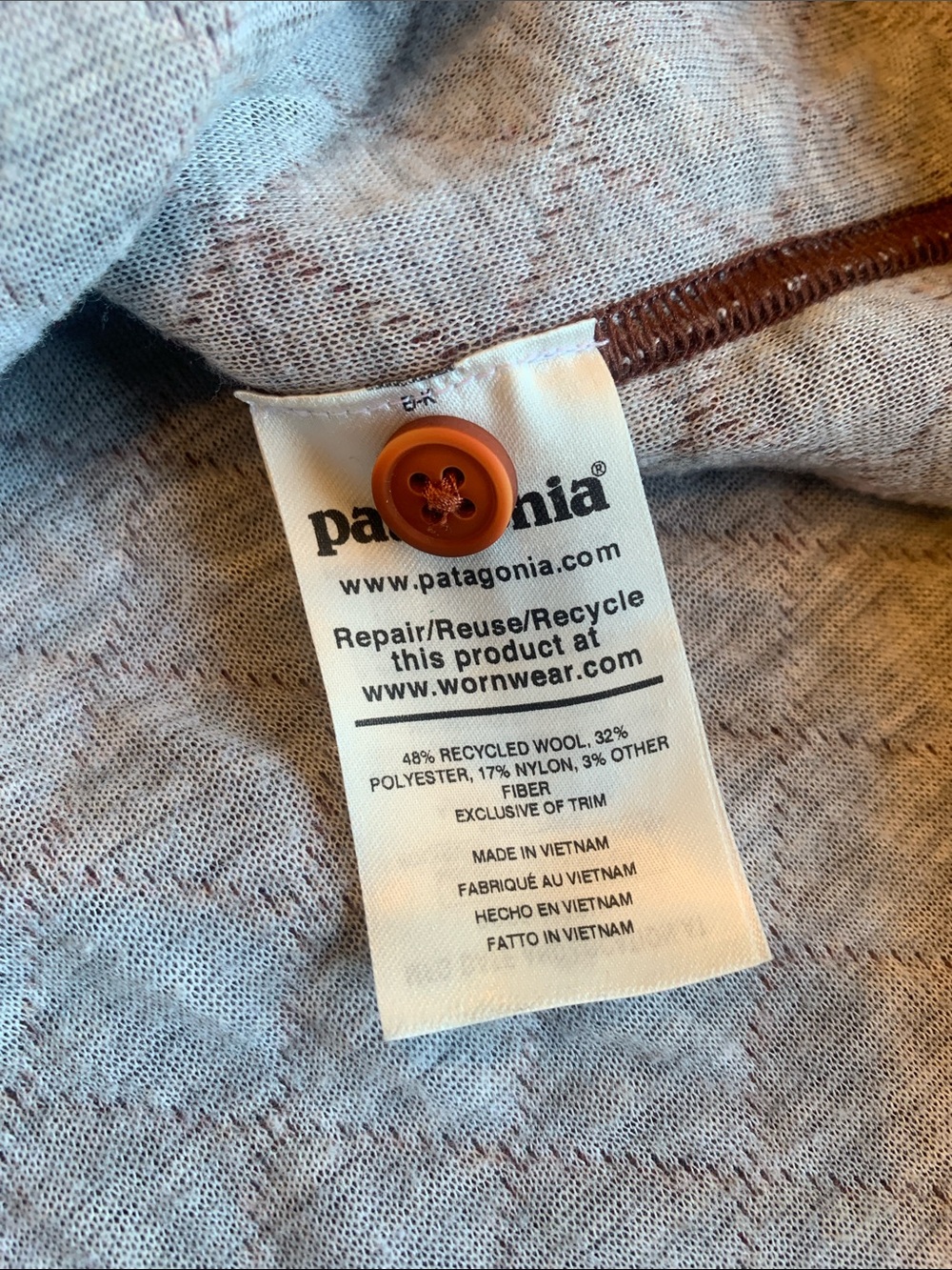 Patagonia Women's Quilted Henley Sweater - Maroon - Picture 6 of 16